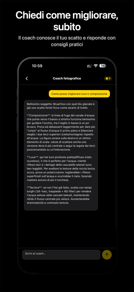 Framia app chat con coach
